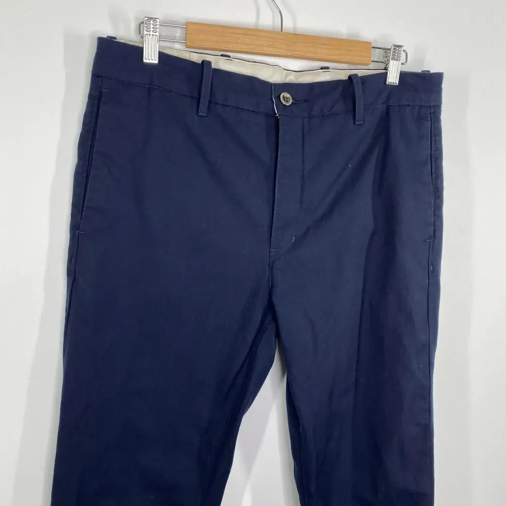 Levi's Navy Blue Cotton Blend Trouser Pants Men's Size 33 x‎ 30